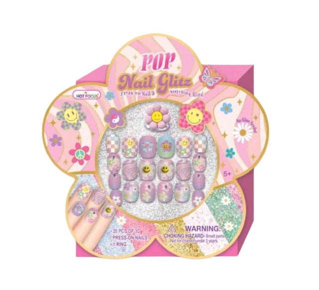 Pop Nail Glitz - Groovy Flower