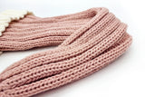 Coarse Knitted Santa Hat - Pink