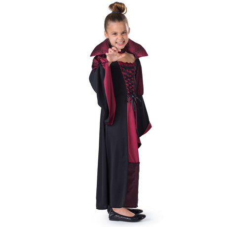 Vampiress Costume for Kids | Large