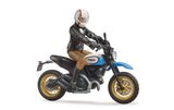 Scrambler Ducati Desert Sled with Rider