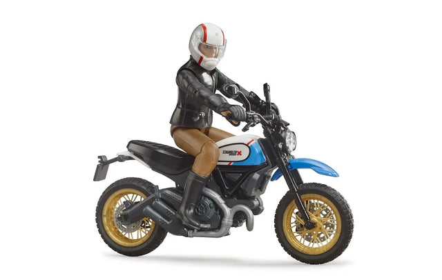 Scrambler Ducati Desert Sled with Rider