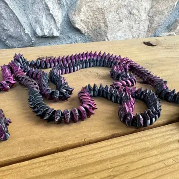 Crystal Dragon Necklace - 64"