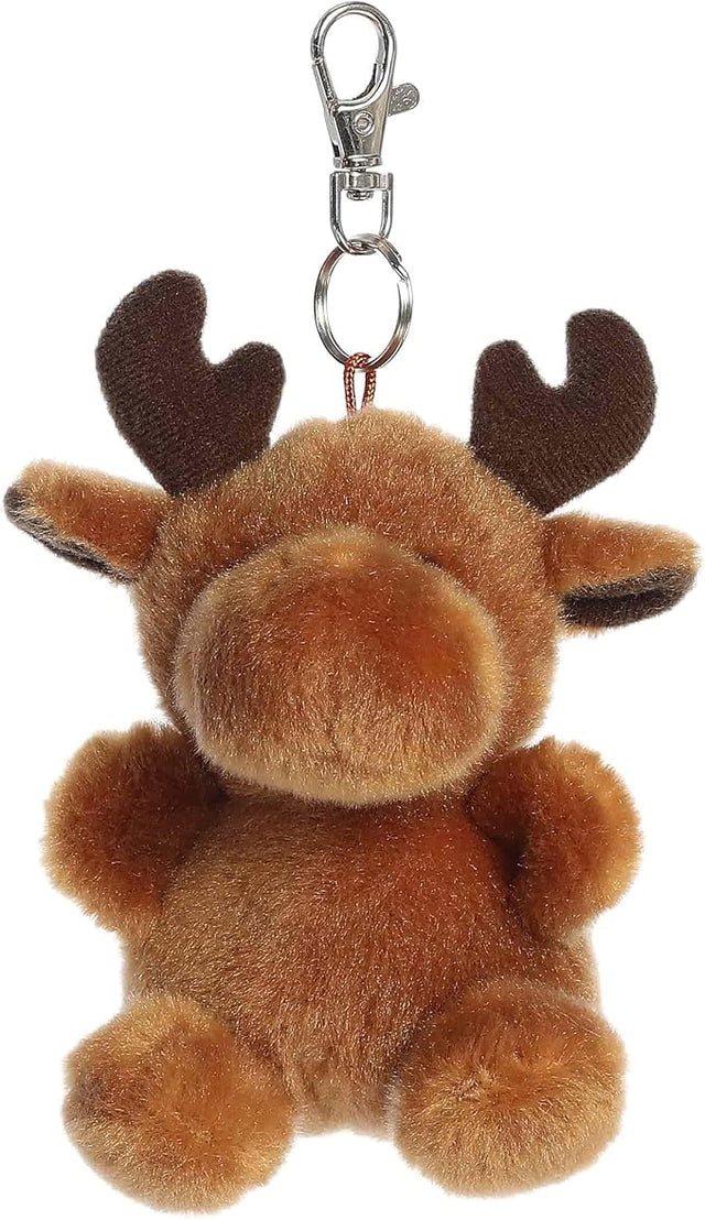 4.5" Cinnamon Moose™ Clip-On Palm Pals™ Plush