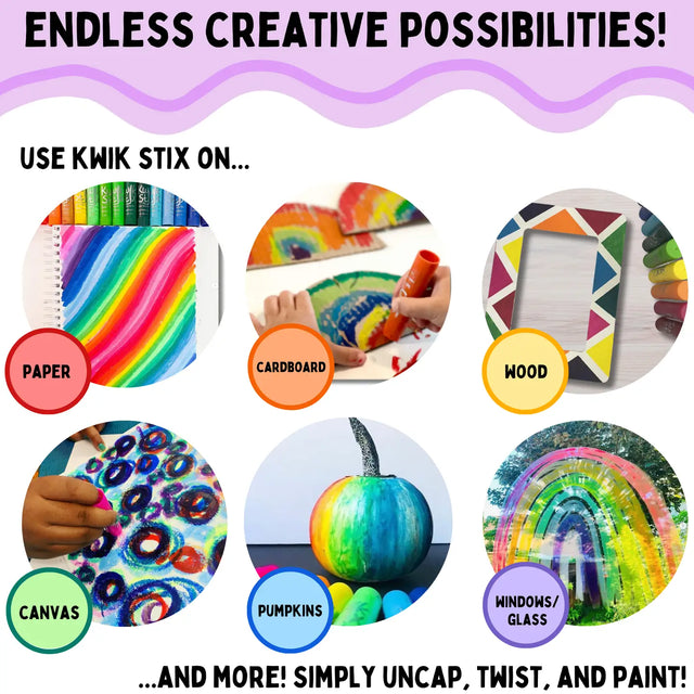 Kwik Stix Tempera Paint 12 Classic Colors