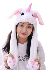 Unicorn Pony LED Light-Up Ear Moving Hat Asst.