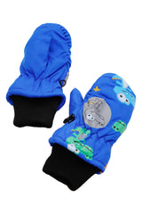 Little Kids Alligator Padded Snow Ski Mittens Asst.