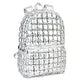Icy Silver Puffer Backpack