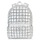 Icy Silver Puffer Backpack