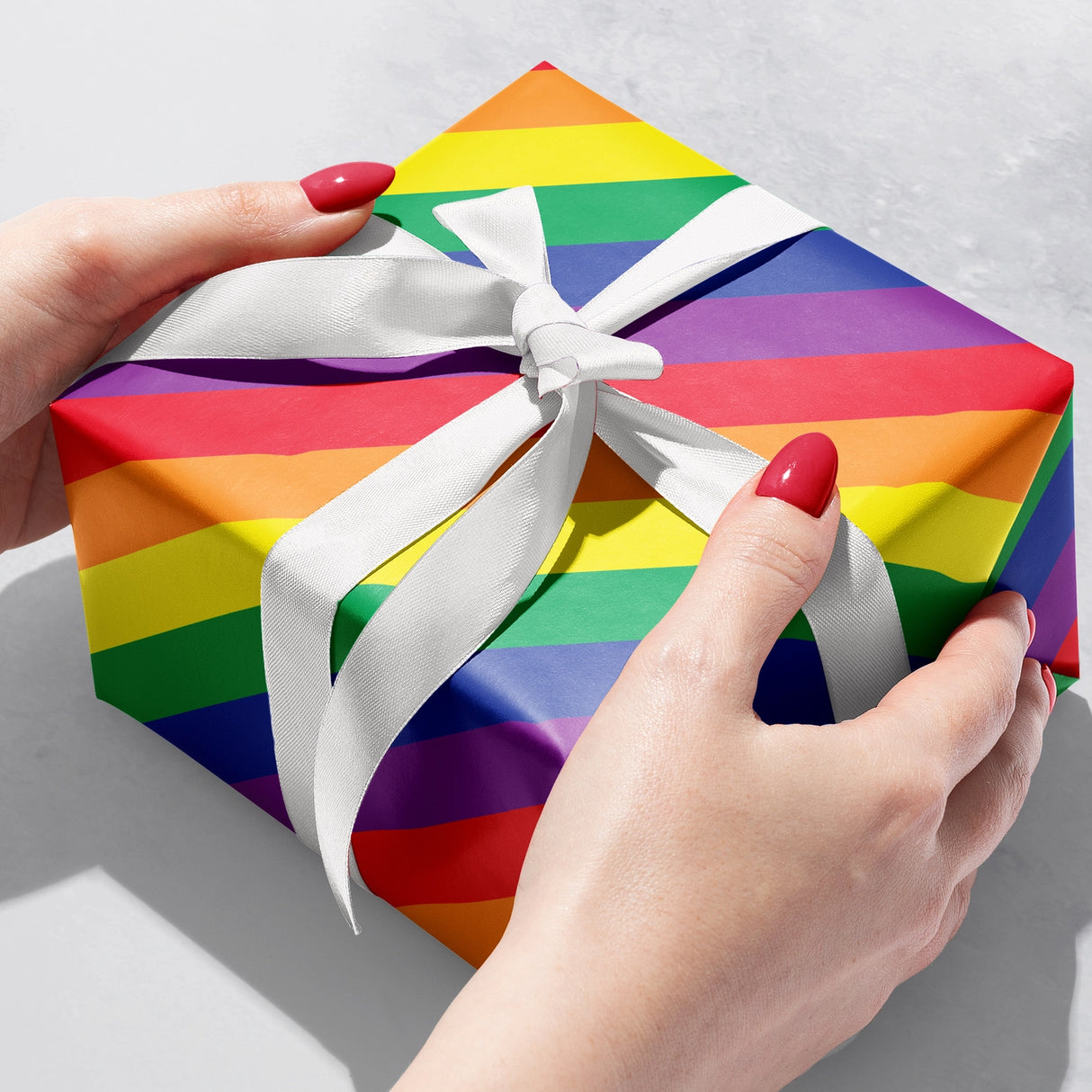 Rainbow Stripe Gift Wrap - Roll