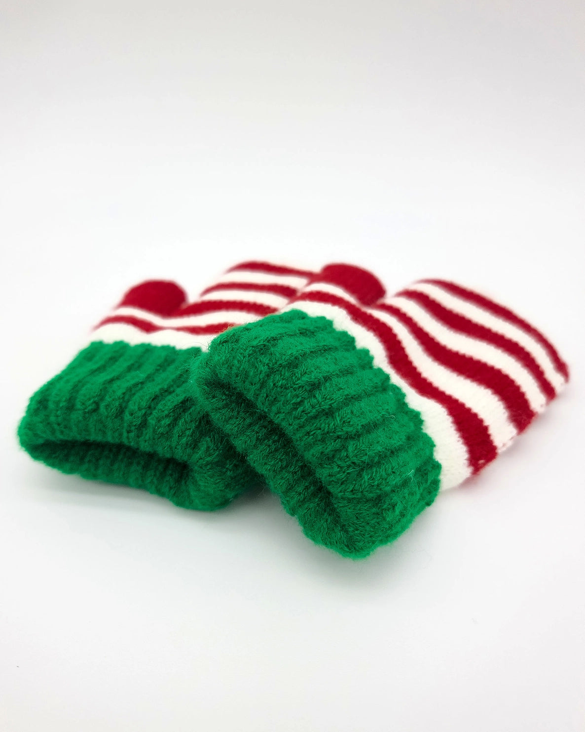 Knitted Christmas Mittens L - Elf