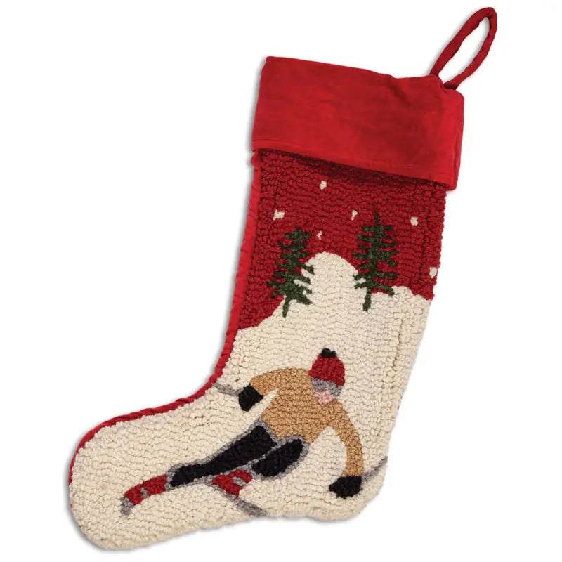 Skier Christmas Stocking