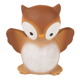 Owl - Natural Rubber Rattle, Teether & Bath