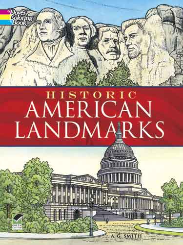 Historic American Landmarks Coloring Book