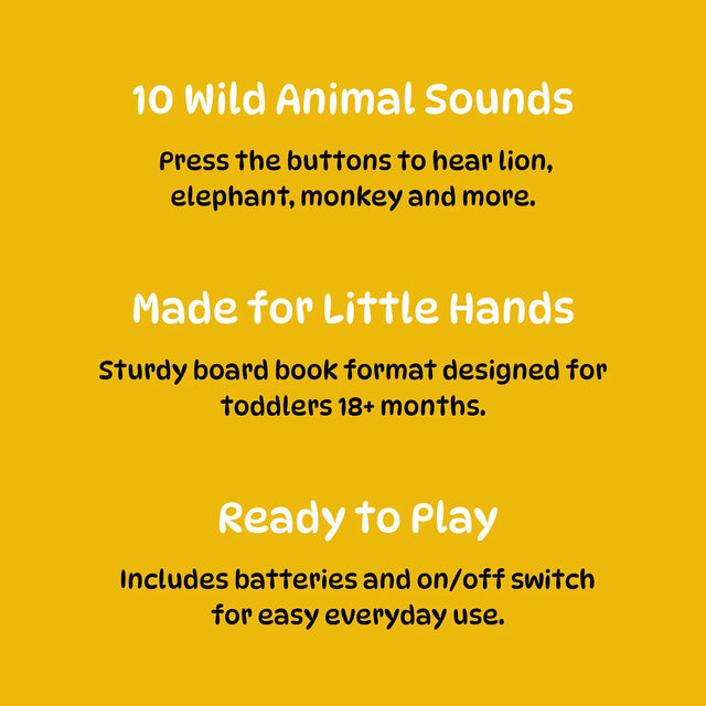 Wild Animals Soft Touch Sound Book
