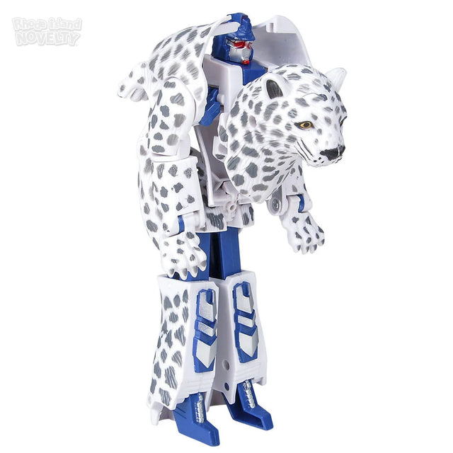 5" Snow Leopard Robot Action Figure