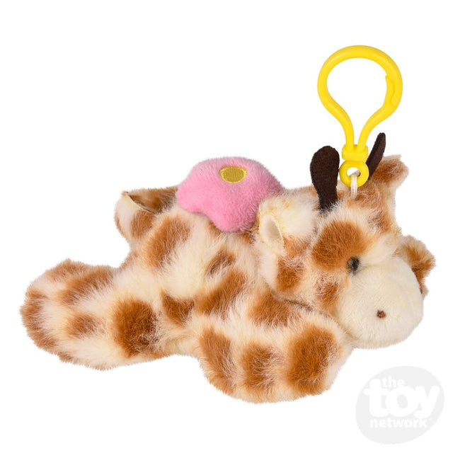 3.5" Mighty Quakes Giraffe Backpack Clip