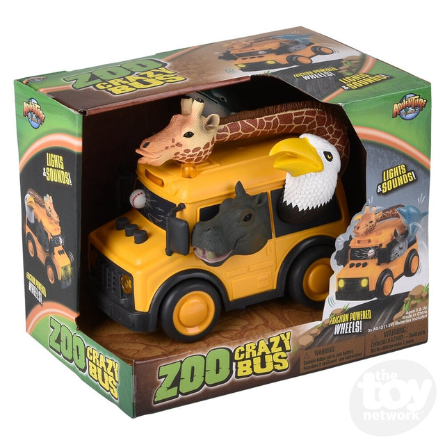 Animal School Bus With Lights and Sound