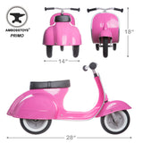 AmbossToys PRIMO Ride-On Toy – Pink with Black Seat