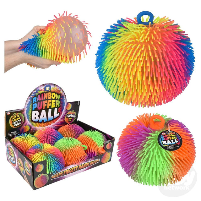 7" Rainbow Puffer Ball