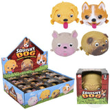 4" Squish And Stretch Puffy Dog