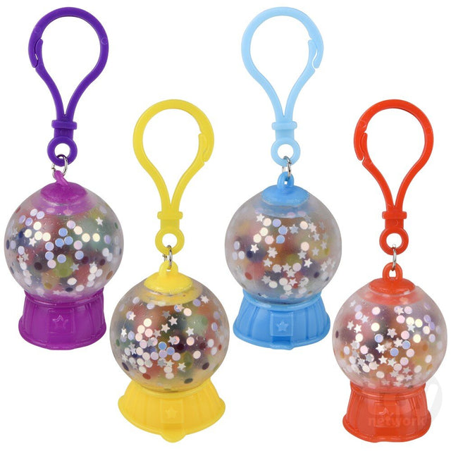 Squeezy Bead Gumball Machine Clip-On 2"