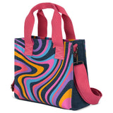 Color Swirl Denim Crossbody Bag