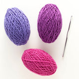 Discover Crochet Scarf Kit Berry