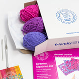 Explore Crochet Bunting Kit Berry