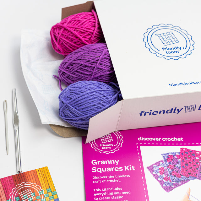 Explore Crochet Bunting Kit Berry