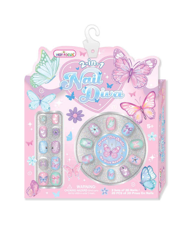 Nail Diva - Tie Dye Butterfly