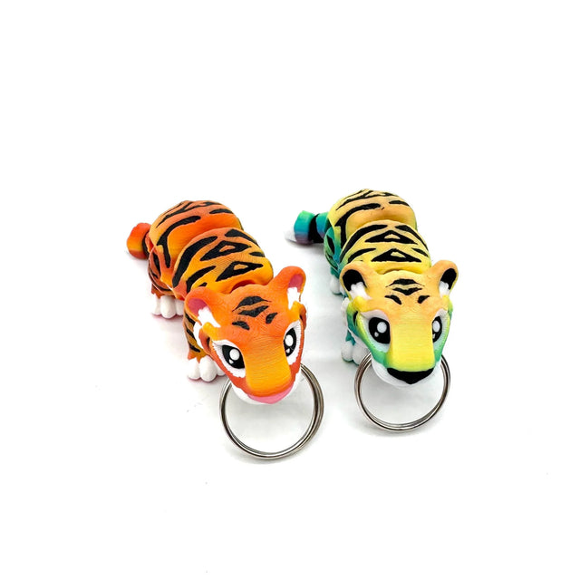 Orange Tiger Keychain