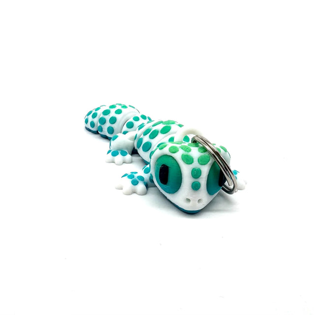 Rainbow Gecko Keychain
