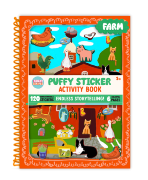 Puffy Sticker Book -Farm