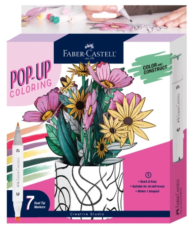 Pop-up Coloring Wildflower Bunch