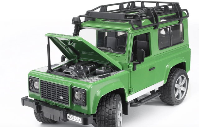 Land Rover Station Wagon w Horse Trailer & Horse