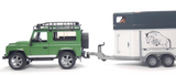 Land Rover Station Wagon w Horse Trailer & Horse