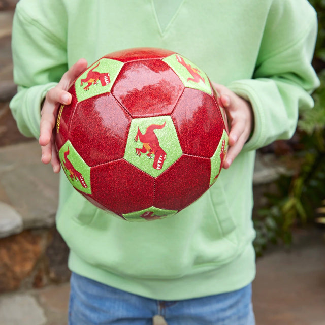 Glitter Soccer Ball Dino