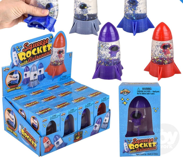 4" Squeeze Rocket w Astronaut