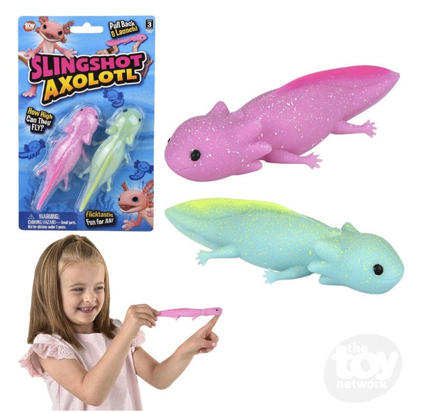 Sling-shot Stretchy Axolotl 4.33"