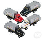 6" Die Cast Pull Back Sanitation Truck
