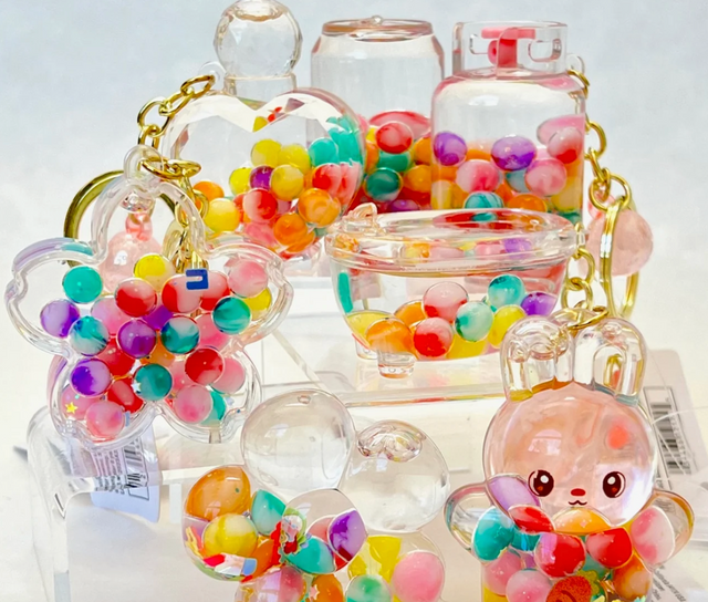 Colorful Bubble Floaty Key Charm