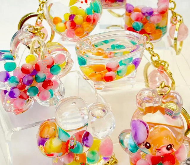 Colorful Bubble Floaty Key Charm