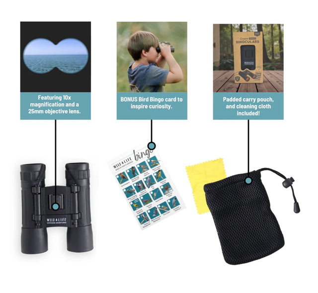 Compact Binoculars 10 X 25