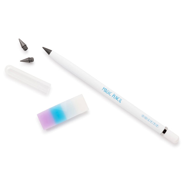 Magic Pencil & Eraser Set - White