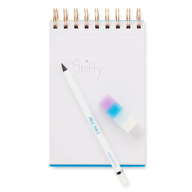 Magic Pencil & Eraser Set - White