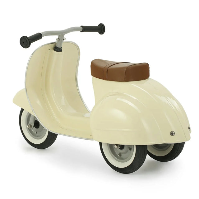 Ambosstoys- Primo Sierra- Cream Ride-On & Brown Seat
