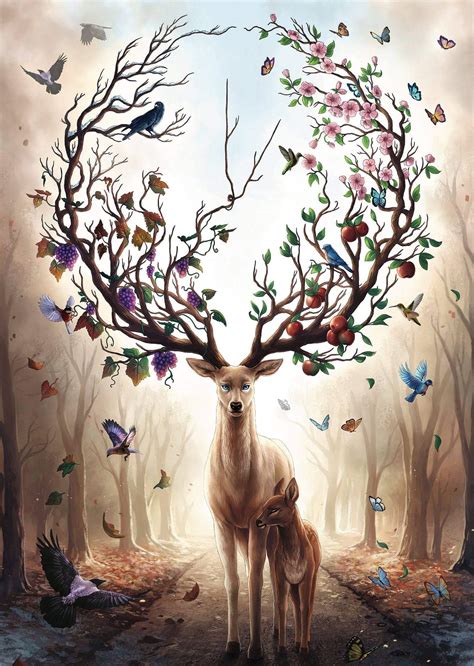 Magical Deer 1000 Pc Puzzle