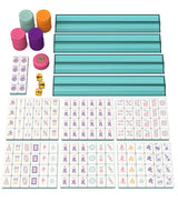 Mahjong Tile Set in Colorful Carrying Case