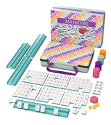 Mahjong Tile Set in Colorful Carrying Case