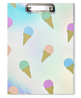 Sweet Scoops Holographic Clipboard Set